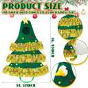 Outus Christmas Tree Goose Outfit 23 Inch Porch Goose Lighted Christmas Costume Holiday Geese Clothes for Plastic Geese Xmas Outdoor Garden Yard Patio Statue Decor (Classic)