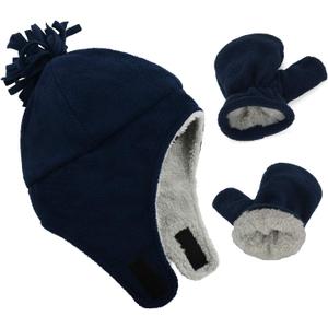 Zando Baby Winter Hat and Mitten Set Cute Fleece Sherpa Lined Warm Beanie for Toddler Kids Newborn Boys Girls (3-12 Months)