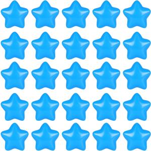 TRENDPLAY Star Balls for Ball Pit -100pcs 2.4 in 3.15 in Plastic Non-Toxic Play Toys Tent Pool Playhouse Playpen Party Decoration (Blue)