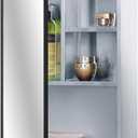 Fundin Stainless Steel Bathroom Medicine Mirror Cabinet with Matt Black Framed Door, Multi Shelves, 15x21 inch