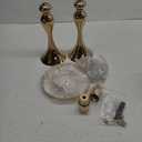 2 Pcs Gold Vases for Centerpieces, 13.8in Crystal Flower Arrangement Stand, Wedding Centerpieces for Tables, Tall Metal Flower Vase Holders for Wedding, Event, Reception, Birthday, Home Decor