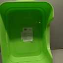 Extra Large Cat Litter Box for Big Cats - High Sides & Low Enter Design, 23.43x16.73x8.46 Inches Spacious Anti-Spill Pet Toilet（Green）