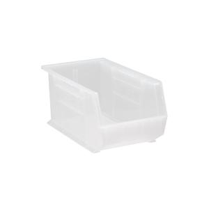 QUANTUM STORAGE SYSTEMS K-QUS240CL-3 8-Pack Stack and Hang Plastic Bin Storage Containers, 10*5*3.5, Clear