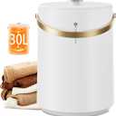 Uthfy Luxury Towel Warmer Bucket for Bathroom & Spa - Fits 2 Large 40"x70" Bath Towels, Robes, Blankets, PJ's, Built-in Fragrance Holder, Smart Timer, Fast Heating, Ideal Warm Gift for Home & Holidays