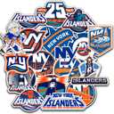 25 PCS New York American Islanders Hockey Stickers for Water Bottle, Laptop, Bicycle, Computer, Motorcycle, Travel Case, Car Decal Decoration Sticker