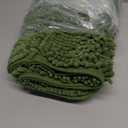 OLANLY Dog Door Mat for Muddy Paws 30x20, Absorbs Moisture and Dirt, Absorbent Non-Slip Washable Doormat, Quick Dry Chenille Mud Mat, Entry Indoor Entryway Carpet for Inside Floor, Olive Green