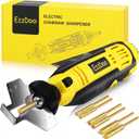 Electric Chainsaw Sharpener Kit with TITANIUM-PLATED Diamond Bits - High-Speed Chain saw Sharpener Tool and 6 High Hardness Sharpening Wheels For All Chainsaw Chains.