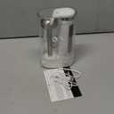 OVENTE Cordless Immersion Hand Blender, Rechargeable Handheld Portable Stick Mixer with 8 Mixing Speed Option, One-Touch Control and Stainless Steel Blades for Smoothies, Shakes or Soups, Black HR781B (White - 200 Watts)