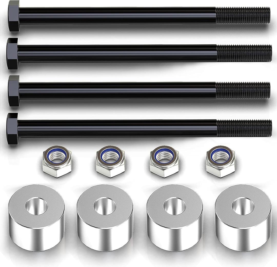 MZS Differential Drop Kit, Diff Drop Spacers Hardware Compatible with 2007-2021 Silverado 1500 4WD / 2007-2021 Sierra 1500 4WD CNC Machined