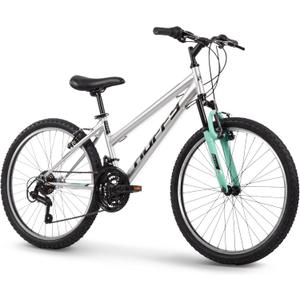 Huffy Stone Mountain Hardtail Mountain Bike for Boys/Girls/Men/Women, 20"/24"/26" Sizes, 6 or 21 Speed Shimano Twist Shifting, Front or Dual Suspension, Comfort Saddle, Sleek Colors