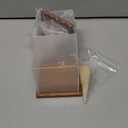 LITY 2 Pack Championship Ring Display Case, No Assembly Required Clear Acrylic Single Ring Holder with Wooden Stand Base for Sports Baseball Fan UV Protection