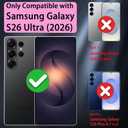 for Samsung Galaxy S26 Ultra Magnetic Case with 2 Privacy Screen Protector [Compatible with MagSafe],Ultra-Thin Shockproof Protective Phone Case for Galaxy S26 Ultra,Orange