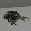 Skylety 15 Pieces Rubber Snakes Realistic Snake 17. 7 Inch Fake Plastic Snake Props for Garden Props to Keep Birds Away, Pranks, Halloween Decoration(Black)