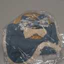 Baby Girl Gift Set, Muslin BoHo Bib with Lace and Matching Bows, Absorbent Cotton Adjustable Bib for Newborn Infant Toddler (Dusty Blue)