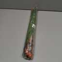 12 Bundles Artificial Flowers for Outdoors Fake Silk Flowers UV Resistant No Fade Plastic Flowers for Spring Summer Outside Garden Porch Window Box, Indoor Table Vase Home DecorSunset Red (Orange)