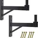 Speaker Wall Mount,Wall Speaker Mount Bracket Design for Professional Audio,Tilt,Hold up to 100lbs,HD-319 (2 Packs Black)