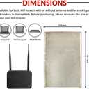 WiFi Router Cover, WiFi RF Blocking Wireless, Blocks 5G Protective Cover 13.7 x 15.7