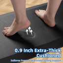 Anti Fatigue Kitchen Mats for Floor, 9/10 Extra Thick Cushioned Standing Desk Mat, Comfort Memory Foam Ergonomic Kitchen Rugs and Mats Non-Slip Waterproof for Office, Kitchen, Sink, 20" x 39"