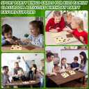 2 x Soulchen 4 Sets Soccer Bingo Game Wooden Soccer Themed Bingo Cards Ball Tic-tac-Toe Board Game Sport Theme Party Games for Family Night Birthday Party Favors Supplies