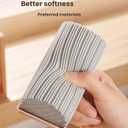 2 x Damp Clean Duster Sponge Wth Ridges with Handle, Wet Duster Reusable Ridged PVA Sponges for Dusting for Cleaning Blinds, Glass, Baseboards, Vents, Railings, Mirrors,Window Track Grooves