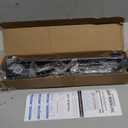 Blackout Curtain Rod 48-88, 3/4 Inch Curtain Rods for Windows Adjustable, Wrap Around Heavy Duty Telescoping Curtain Rods for Bedroom, Living Room, Black