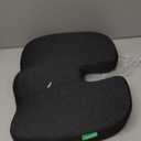 Medisana Extra Large Seat Cushion, Seat Cushions for Office Chairs, Car Seat, Wheelchair - Sciatica & Tailbone & Coccyx Pain Relief Pillow for Driver Sedentary People（Size:19.6 * 16.6 * 3.7 in-Black）