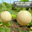 6.6x32.8FT Trellis Netting for Climbing Plants,Trellis Netting with Plant Clips, Heavy-Duty PE Trellis Net for Cucumber, Tomato, Vegetables, Fruits, Sweet Pea Plants
