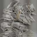 Vigdur 2 Pack 13ft 50 Clear Outdoor String Lights on White Wire Cord, UL Approved for Indoor/Outdoors Use, Connectable 120V Clear Outdoor Lights for Xmas Patio Home Party Garden Decor(White)