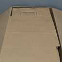 BagDream 100Pack 10x6.75x12 Kraft Brown Paper Bags with Handles Bulk, Gift Shopping Merchandise Retail To Go Bags for Takeout Containers, Flat Handles Wider-gusset Recycled Paper Sacks