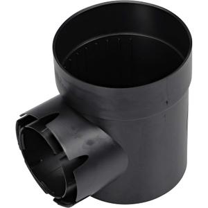 NDS 101* Round Spee-D Catch Basin Drain, 1 Outlet, Connects to 3-Inch and 4-Inch Drain Pipes, Manages Light Water Flows, 6-Inch, Plastic, Black