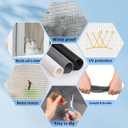 Window Screen Mesh, Fiberglass Window Screen, Screen Door Mesh, Windows Screens and Screen Door Replacement, Patio Screen Mesh (Black, 48inches x100feet)
