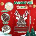 Jenaai 24 Pcs Christmas Money Holder for Cash Gift Reindeer Money Holder Ornament Bulk Wooden Christmas Tree Gift Cash Hanging Ornament Here are a Few Bucks for Xmas Party Stocking Stuffers Gifts