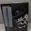 Collapsible Foot Spa Electric Rotary Massage, Foot Bath with Heat, Bubble,Temp Control, and 24 Motorized Shiatsu Massage Balls, Pedicure Foot Spa Tub for Stress Relief (Black)