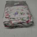 ABREEZE Pink Rose Duvet Cover Set Queen Size Girls Duvet Covers Ruffled Bedding Set Farmhouse Bedding Cotton Bedding Set 3 Pieces