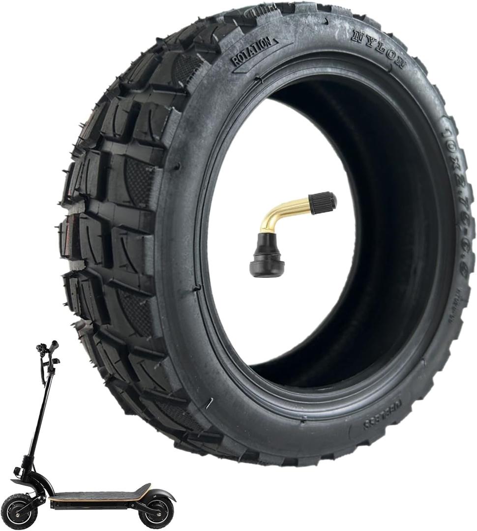 10x2.75-6.5 Off-Road Vacuum Tire, 10 Inch Electric Scooter Replacement tire, Compatible With Speedway 5 Dualtron 3 Hover-1 Alpha gotrax G4 Electric Scooter (Vacuum Tire x 1)