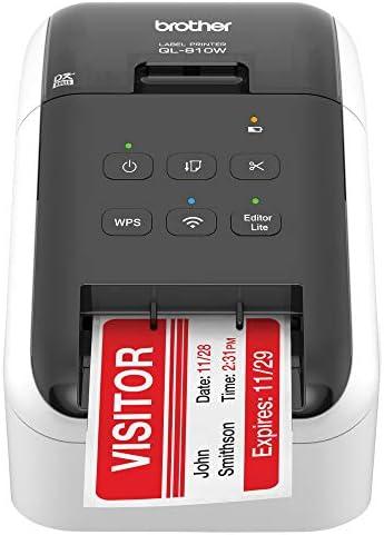 Brother RQL-810W- (QL-810W) Ultra-Fast Label Printer with Wireless Networking White