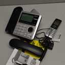 VTech CS6649 DECT 6.0 Expandable Corded/Cordless Phone with Answering System and Caller ID/Call Waiting, Silver/Black with 1 Handset