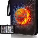 CDROPS Yellow 400 Card Binder with 50 Removable Pages, Compatible with Basketball, TCG, and Other Standard Size Cards