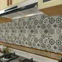 Peel and Stick Backsplash Tiles for Kitchen, Talavera Mexican Tiles (10 Sheets)