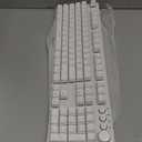 i-rocks K74M Illuminated Mechanical Keyboard - with Gateron Hot Swappable Switches - 107keys, USB-C Detachable Cable, LED Backlit, PBT Double Shot Keycaps, Smart Wheel Control - White