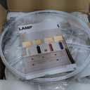 PoKat 23" Table Lamp, Farmhouse Bedside Lamps for Bedroom Set of 2, Ceramic End Table Lamps for Living Room, Traditional Nightstand Desk Lamps, Frosted White Lamps, Medium