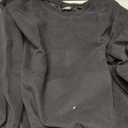 CHICME Womens Long Sleeve Zipper Slit Oversized Sweatshirt Casual Pullover Zipper Hoodies Fall Clothes (Black, M)