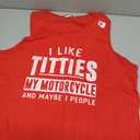 Funny Motorcycle Shirts for Men I Like Titties Adult Humor Tank Top