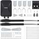 CO-Z Automatic Dual Swing Gate Opener Kit, Electric Gate Opener for Doors up to 660lb*2 18ft, Driveway Home Garden Gate System for Double Swing Gates, Dual Gate Complete Kit with Remote Control