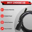 56601 Upgraded 6-Foot 7-Pin Trailer Wiring Harness Extension Compatible with RV Blade Trailer Replacement