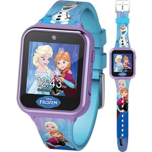 Accutime Kids Disney Frozen Smart Watch with Camera for Kids and Toddlers - Interactive Smartwatch for Boys & Girls with Games, Voice Recorder, Calculator, Pedometer, Alarm, Stopwatch (Turquoise 2)