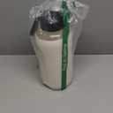 64 oz Glass Water Bottles with Straw Half Gallon Large Motivational Water Bottle with Time Marker Sports Water Bottles with Silicone Sleeve and Handle Lid Water Jug for Gym Workout (White)