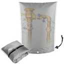 Zenicham Backflow Preventer Insulation Cover, 8 Layers of 900D Material Design with Sprinkler Covers for Outside, Water Well Pump Cover with Reflective Strip, 16"×20", Grey