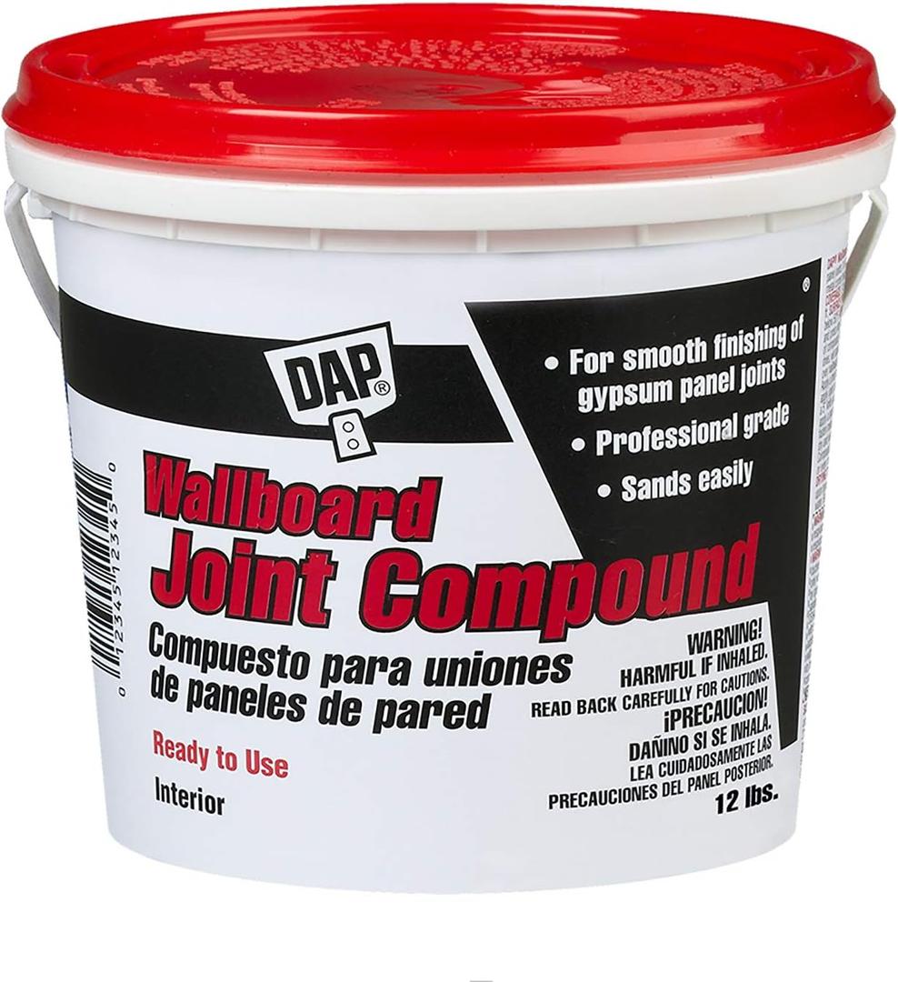 DAP Wallboard Joint Compound, White, 12 Lbs (7079810102)