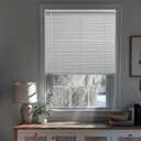 CHICOLOGY Blinds for Windows, Mini Blinds, Window Blinds, Door Blinds, Blinds & Shades, Camper Blinds, Mini Blinds for Windows, Horizontal Window Blinds, Midnight White (Blackout), 47" W X 48" H